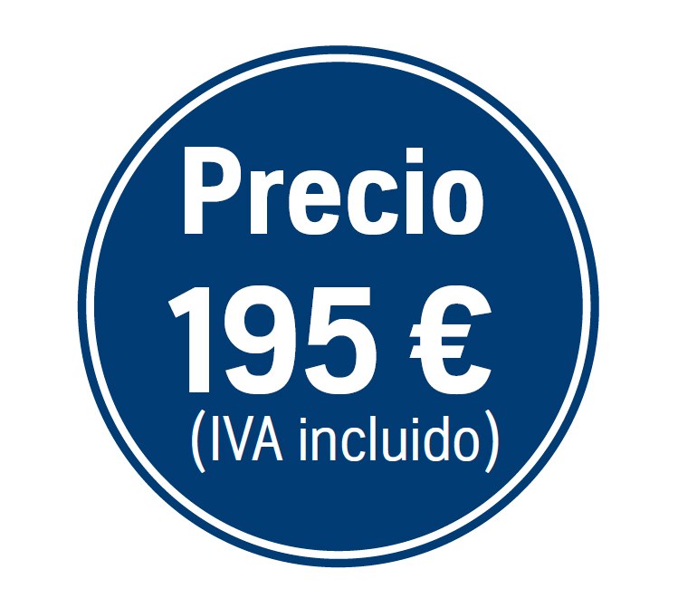 Precio 195 € IVA incluido